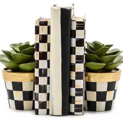MacKenzie-Childs Succulent Bookends< Greenery & Florals|Room Accents