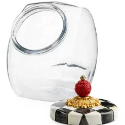 MacKenzie-Childs Sweets Jar with Courtly Check Enamel Lid< Kitchen Storage & Organization