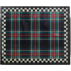 MacKenzie-Childs Tartan Black Butler's Tray< Room Accents