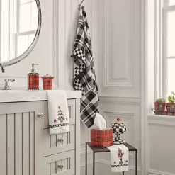 MacKenzie-Childs Tartan Red Soap Pump< Holiday|Bath & Bath Accessories