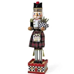 MacKenzie-Childs Tartastic Bagpiper Nutcracker< Holiday|Room Accents