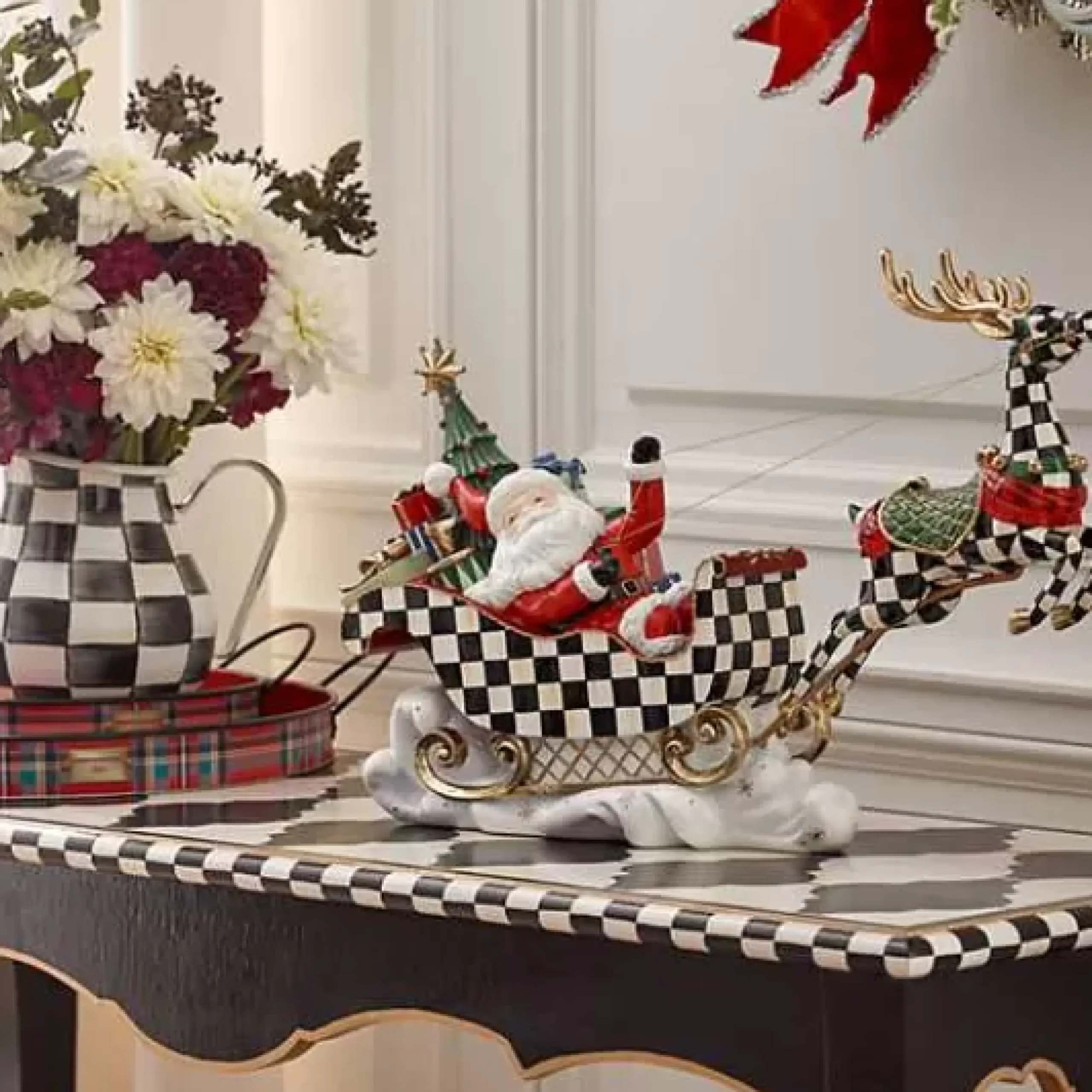 MacKenzie-Childs Tartastic Serving Trays, Set of 2< Holiday|Outdoor