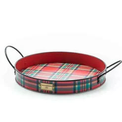 MacKenzie-Childs Tartastic Serving Trays, Set of 2< Holiday|Outdoor