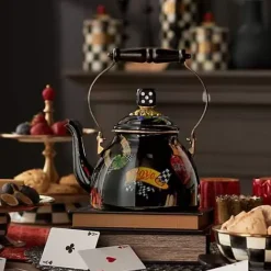 MacKenzie-Childs Tattoo 2 Quart Tea Kettle< Fall Entertaining|Tea Kettles