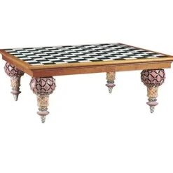 MacKenzie-Childs Train 5' x 5' Dining Table< Dining Room & Kitchen