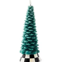 MacKenzie-Childs Tree Short Flameless Candle< Holiday|Candles & Fragrances