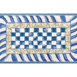 MacKenzie-Childs Truly Royal Check 3' x 5' Washable Rug< Rugs