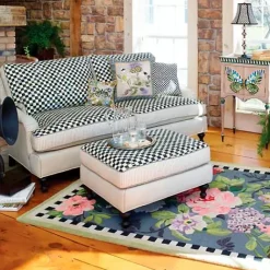 MacKenzie-Childs Tudor Rose 3' x 5' Rug< Rugs