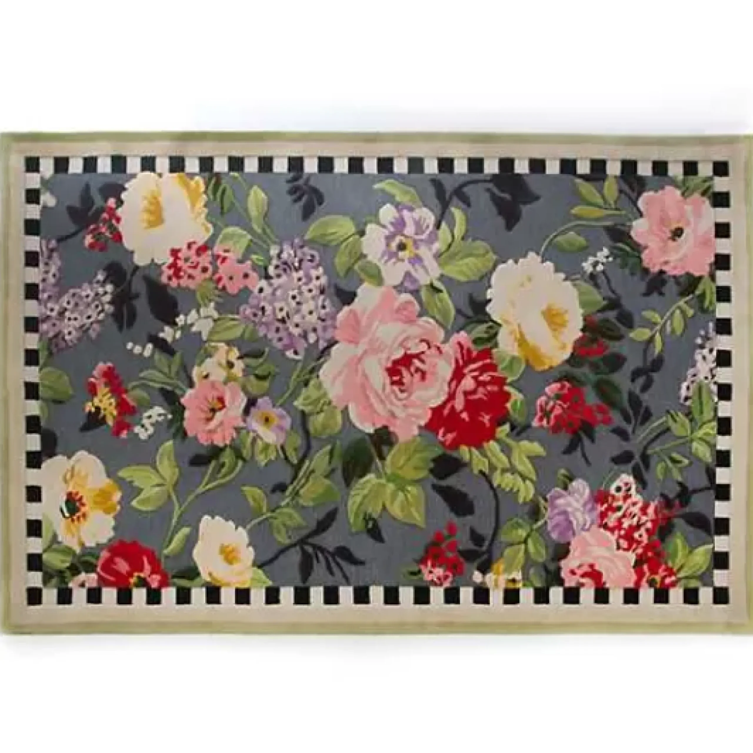 MacKenzie-Childs Tudor Rose 5' x 8' Rug< Rugs