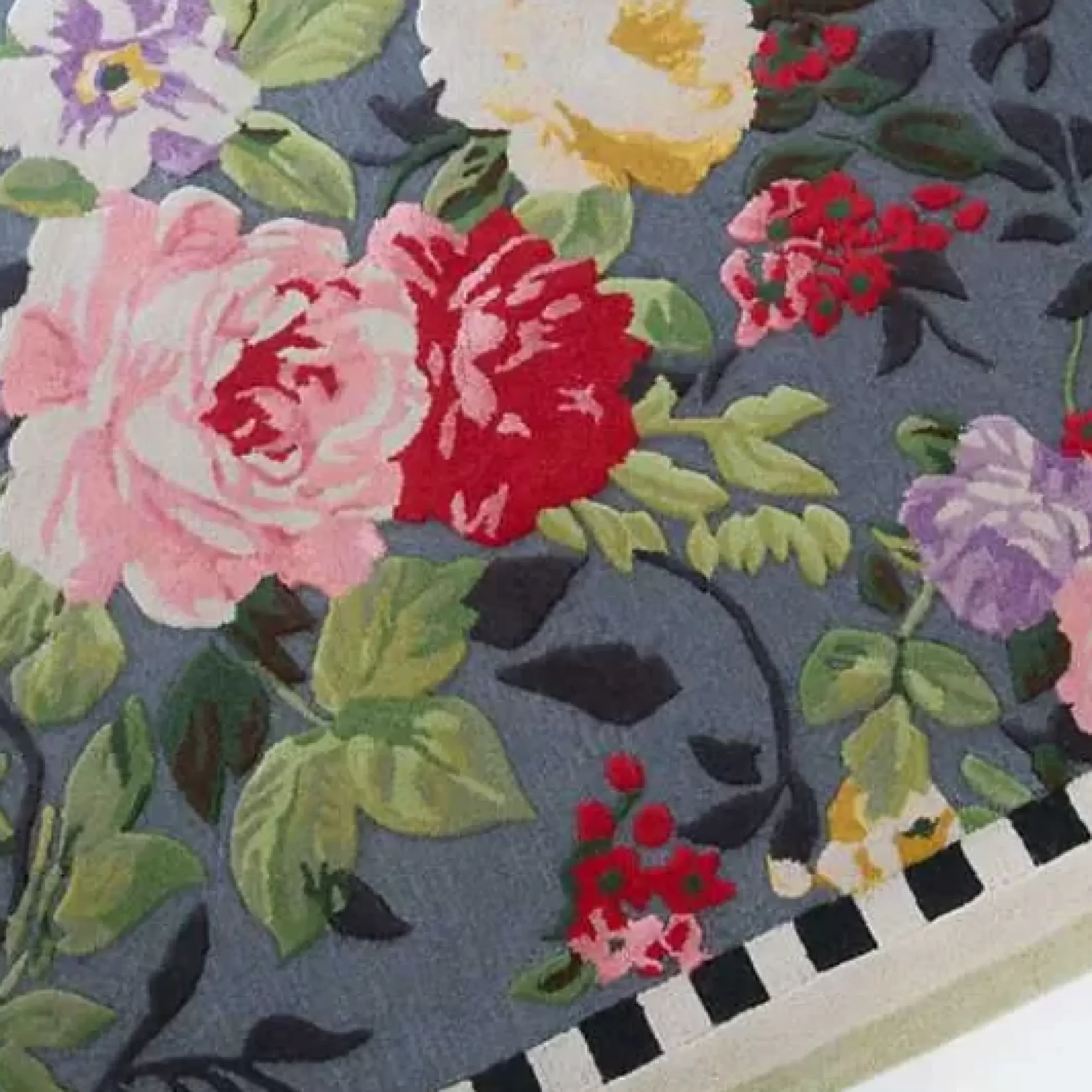 MacKenzie-Childs Tudor Rose 5' x 8' Rug< Rugs