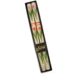MacKenzie-Childs Tulip Dinner Candles, Set of 2< Spring|Candles & Fragrances