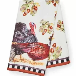 MacKenzie-Childs Turkey Trot Dish Towel< Fall Entertaining|Kitchen & Table Linens