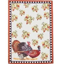 MacKenzie-Childs Turkey Trot Dish Towel< Fall Entertaining|Kitchen & Table Linens