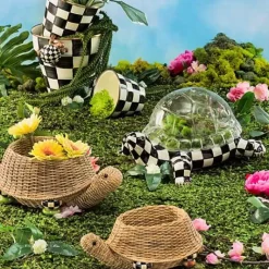 MacKenzie-Childs Turtle Pot Climber< Spring|Outdoor