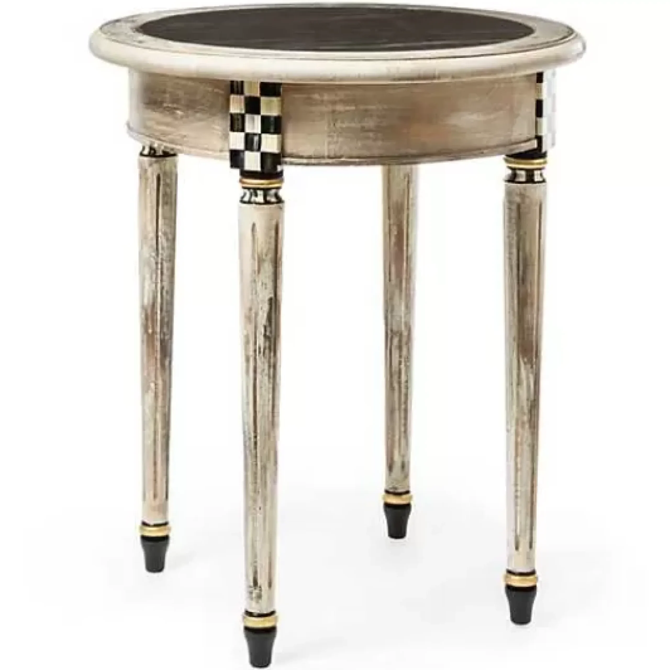MacKenzie-Childs Tuscan Farm Round Accent Table< Entryway Furniture|Living Room