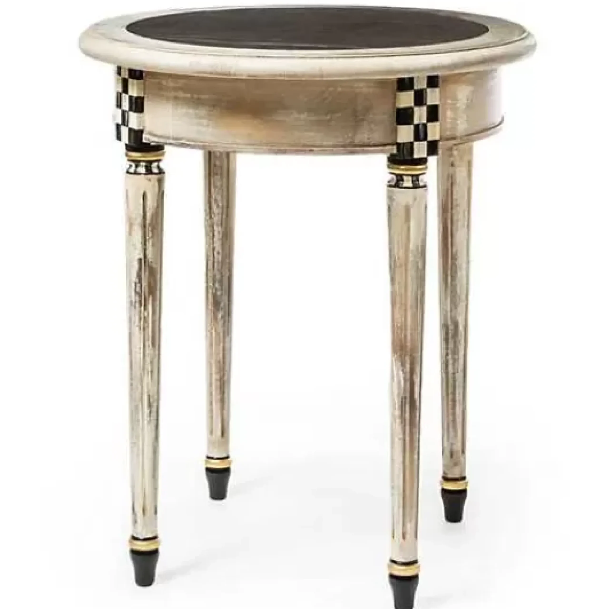 MacKenzie-Childs Tuscan Farm Round Accent Table< Entryway Furniture|Living Room