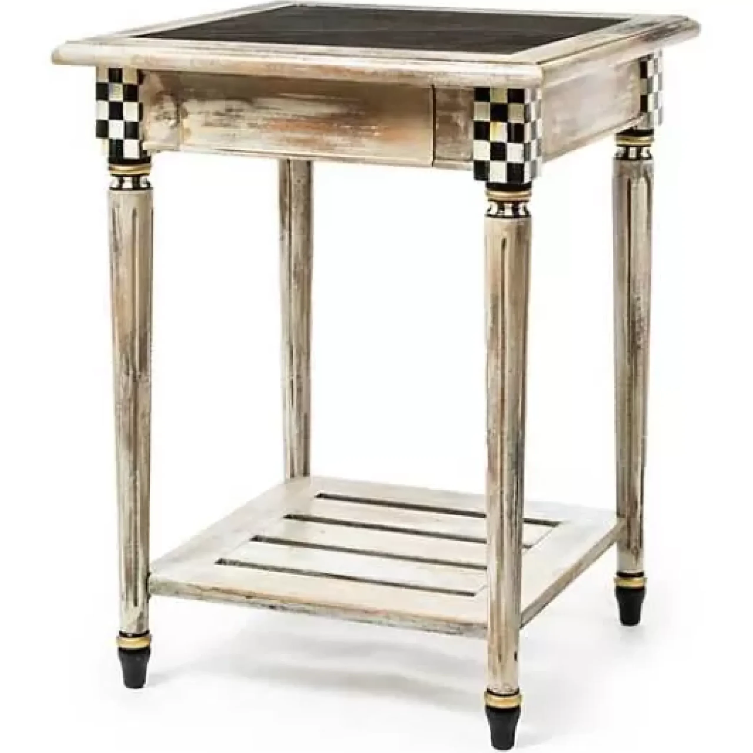 MacKenzie-Childs Tuscan Farm Square Accent Table< Entryway Furniture|Living Room