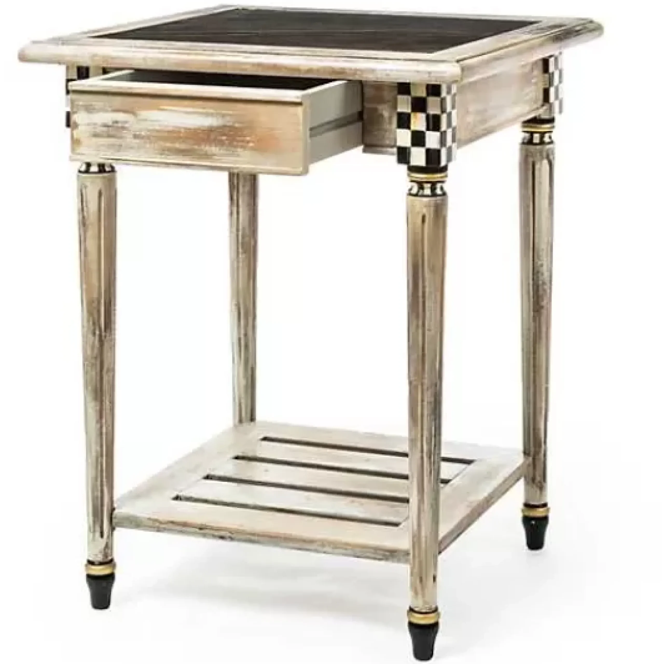 MacKenzie-Childs Tuscan Farm Square Accent Table< Entryway Furniture|Living Room