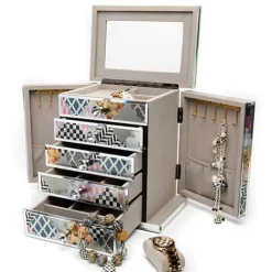 MacKenzie-Childs Venezia Jewelry Armoire< Room Accents|Bath & Bath Accessories