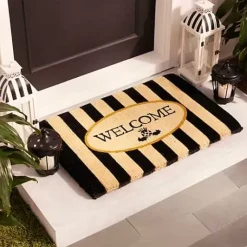 MacKenzie-Childs Welcome Awning Stripe Entrance Mat< Rugs