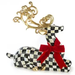 MacKenzie-Childs Westminster Resting Deer< Holiday|Room Accents