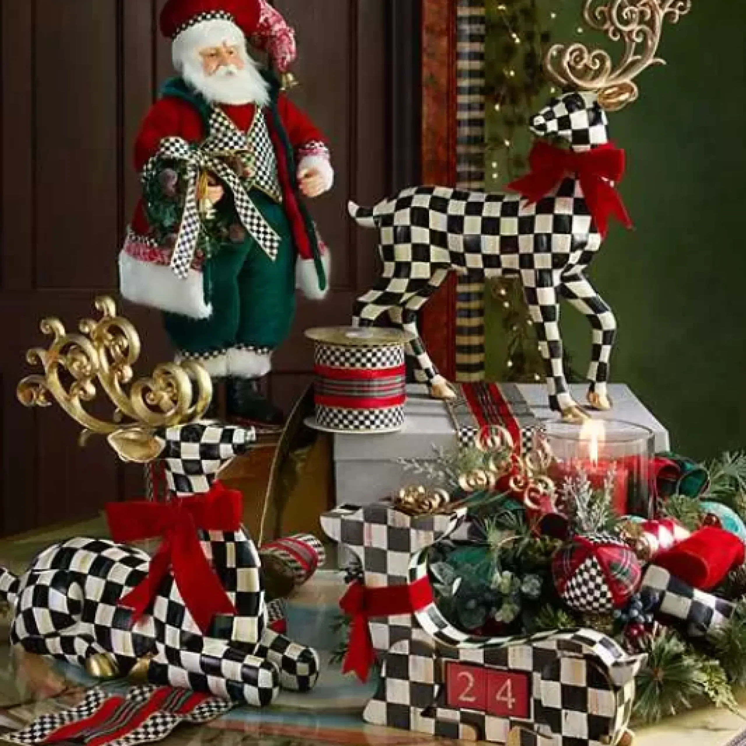 MacKenzie-Childs Westminster Standing Deer< Holiday|Room Accents