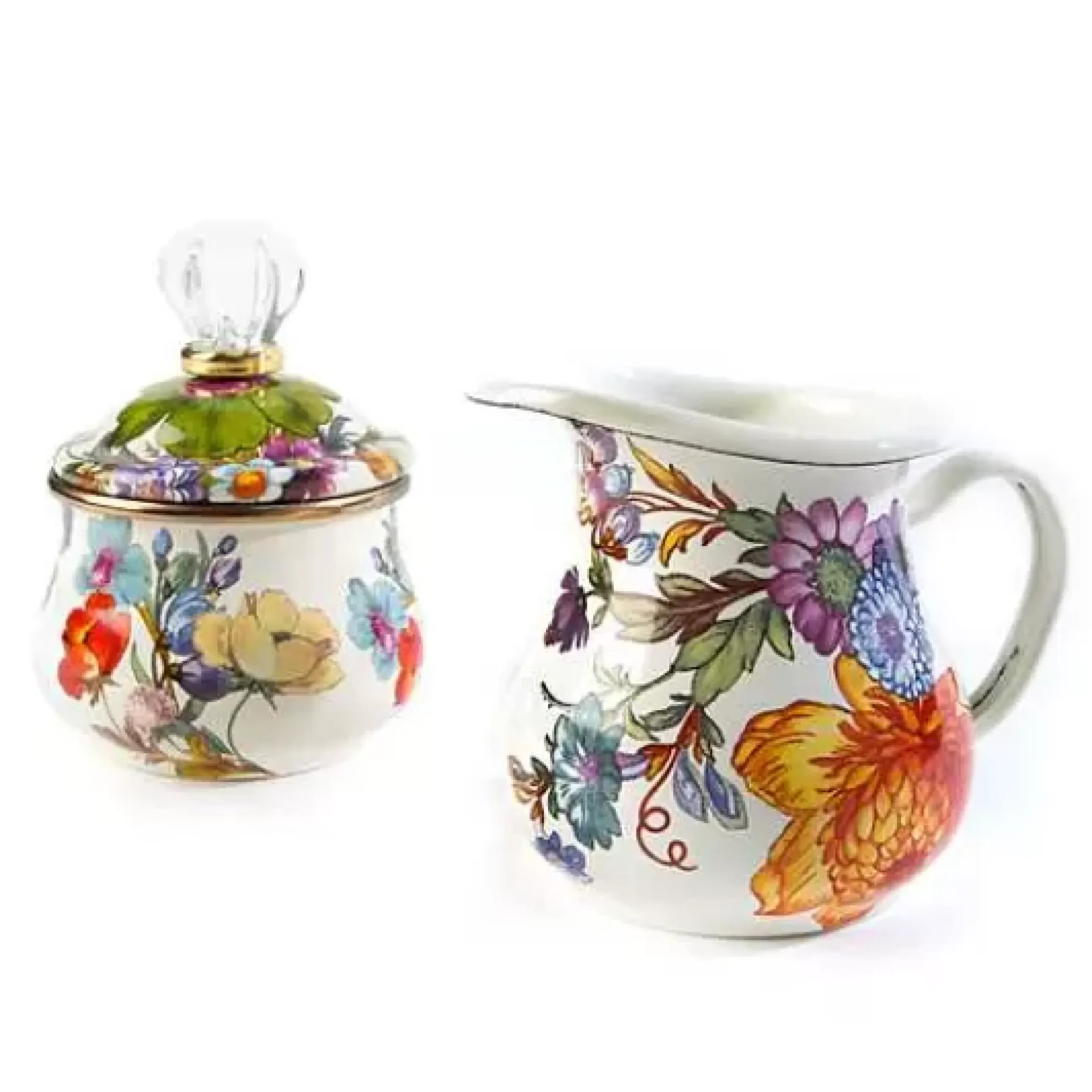 MacKenzie-Childs White Flower Market Creamer< The Coffee Shop|Serveware