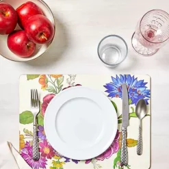 MacKenzie-Childs White Flower Market Placemats, Set of 4< Table Accessories|Kitchen & Table Linens