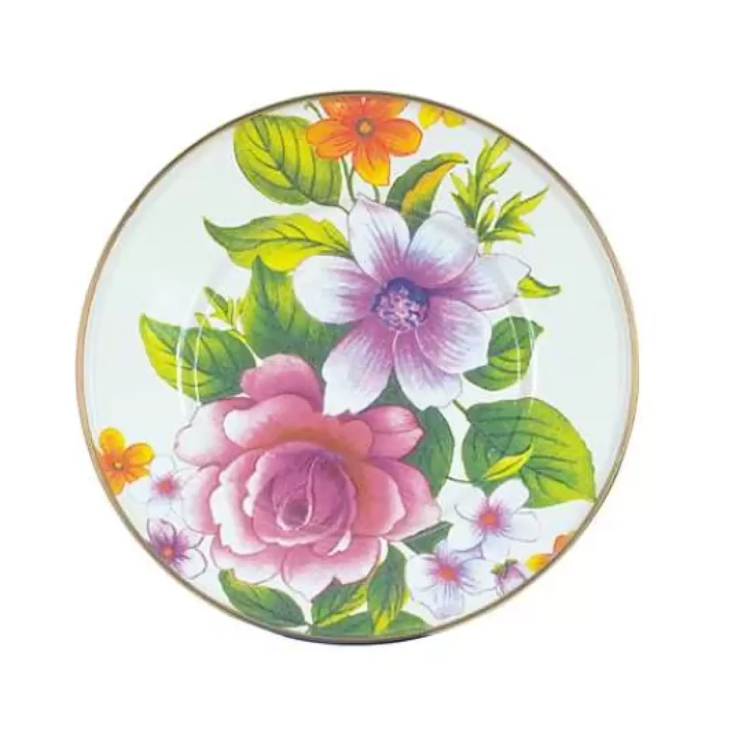 MacKenzie-Childs White Flower Market Salad/Dessert Plate< Dinnerware & Flatware