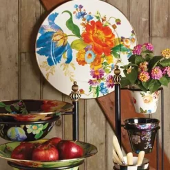 MacKenzie-Childs White Flower Market Serving Platter< Bar Entertaining|Serveware