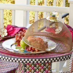 MacKenzie-Childs White Flower Market Serving Platter< Bar Entertaining|Serveware