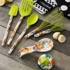 MacKenzie-Childs White Flower Market Spoon Rest< Kitchen Utensils & Tools