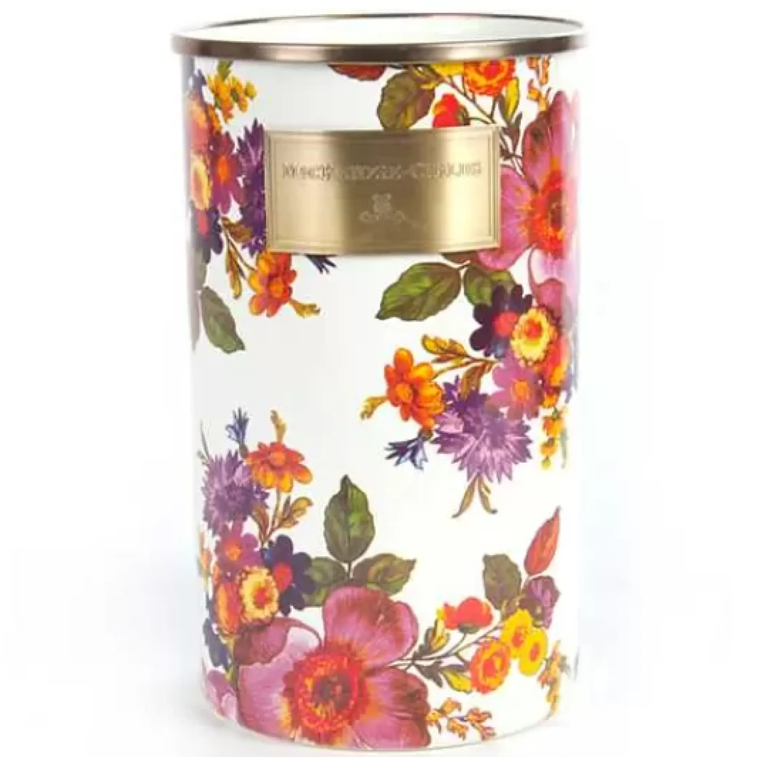 MacKenzie-Childs White Flower Market Utensil Holder< Kitchen Storage & Organization