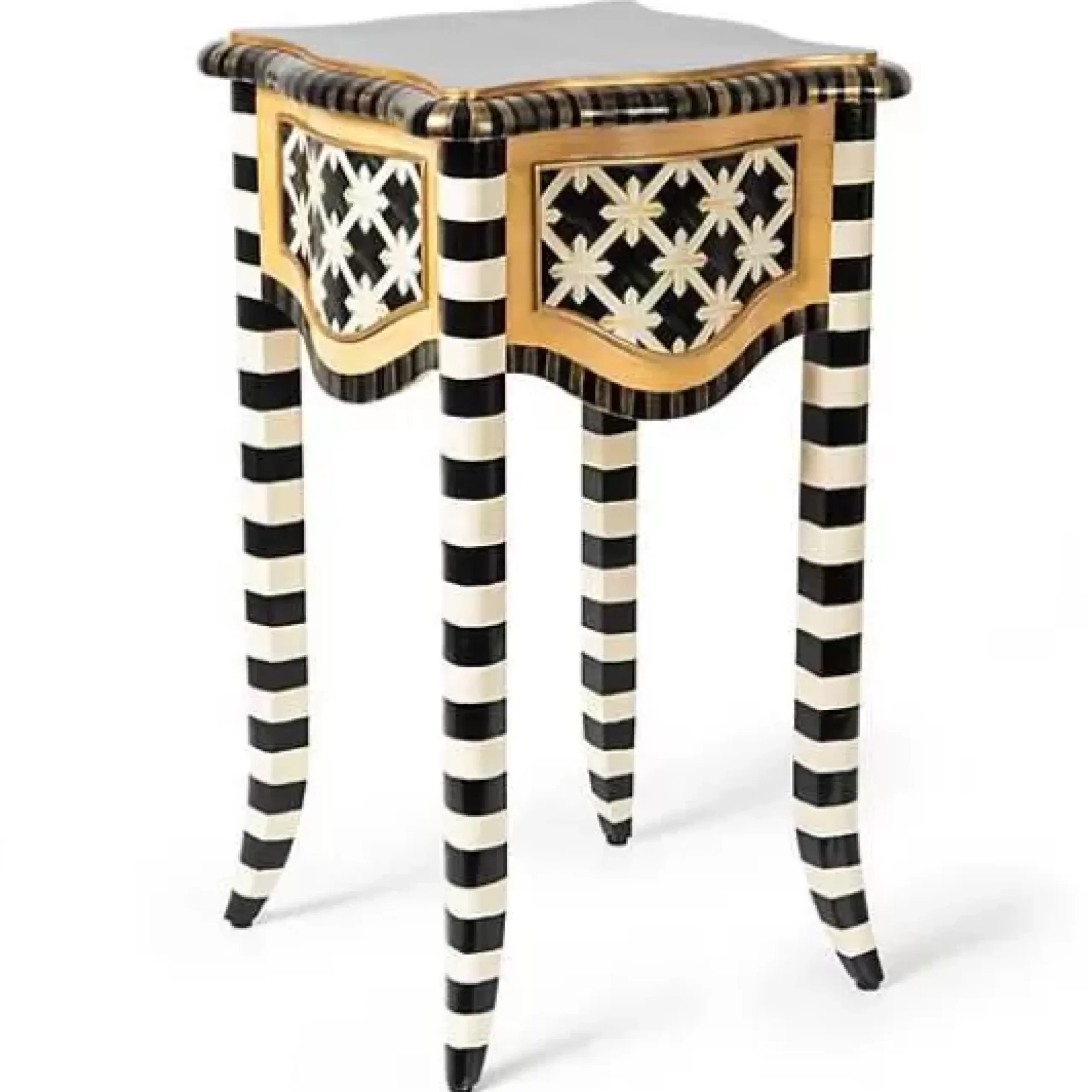 MacKenzie-Childs Wild Indoors Accent Table< Entryway Furniture|Living Room