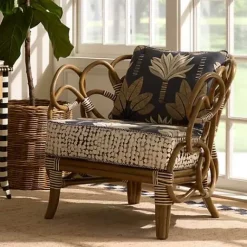 MacKenzie-Childs Wild Indoors Rattan Chair< Living Room