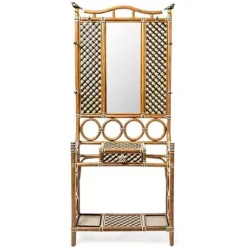 MacKenzie-Childs Wild Indoors Rattan Hall Tree< Entryway Furniture