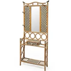 MacKenzie-Childs Wild Indoors Rattan Hall Tree< Entryway Furniture
