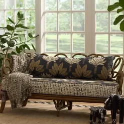 MacKenzie-Childs Wild Indoors Rattan Loveseat< Living Room