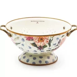 MacKenzie-Childs Wildflowers Blue Large Colander< Kitchen Utensils & Tools
