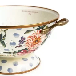 MacKenzie-Childs Wildflowers Blue Large Colander< Kitchen Utensils & Tools