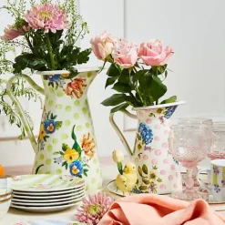 MacKenzie-Childs Wildflowers Pink Medium Practical Pitcher< Bar Entertaining|Serveware