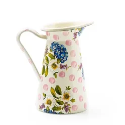 MacKenzie-Childs Wildflowers Pink Medium Practical Pitcher< Bar Entertaining|Serveware