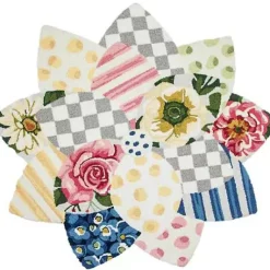 MacKenzie-Childs Wildflowers Rug - 4' Round< Spring|Rugs