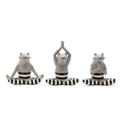 MacKenzie-Childs Yoga Frogs, Set of 3< Room Accents