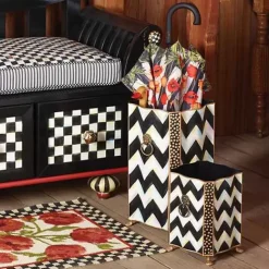 MacKenzie-Childs Zig Zag Umbrella Stand< Room Accents